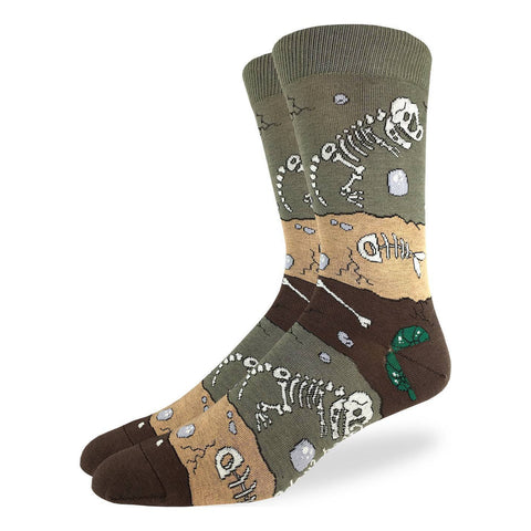 Fossil Layers Men's Crew Socks