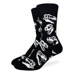Dino Skulls Men's Crew Socks