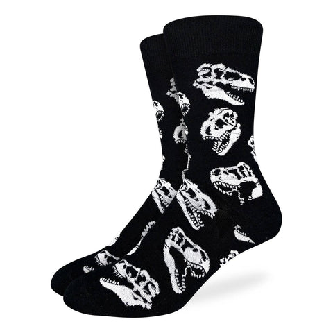Dino Skulls Men's Crew Socks