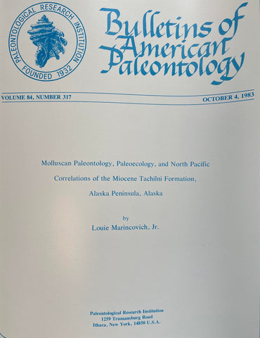 317 Molluscan paleontology, paleoecology, and North Pacific correlations of the Miocene Tachilni Formation, Alaska Peninsula, Alaska