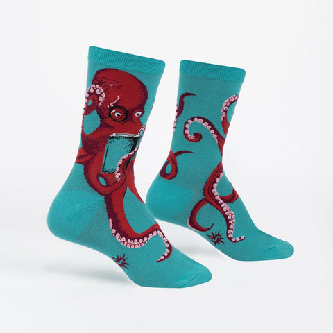 The Octive Reader Women's Crew Socks
