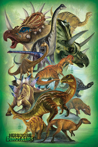 Herbivorous Dino Poster