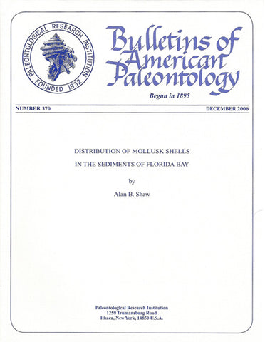 370 Distribution of mollusk shells in the sediments of Florida Bay