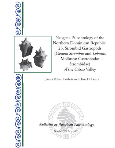 376 Neogene Paleontology of the Northern Dominican Republic 23