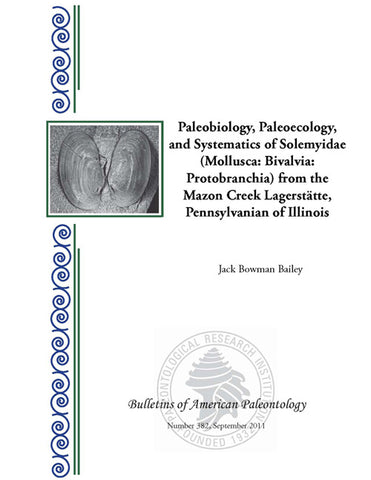 382 Paleobiology, Paleoecology, and Systematics of Solemyidae